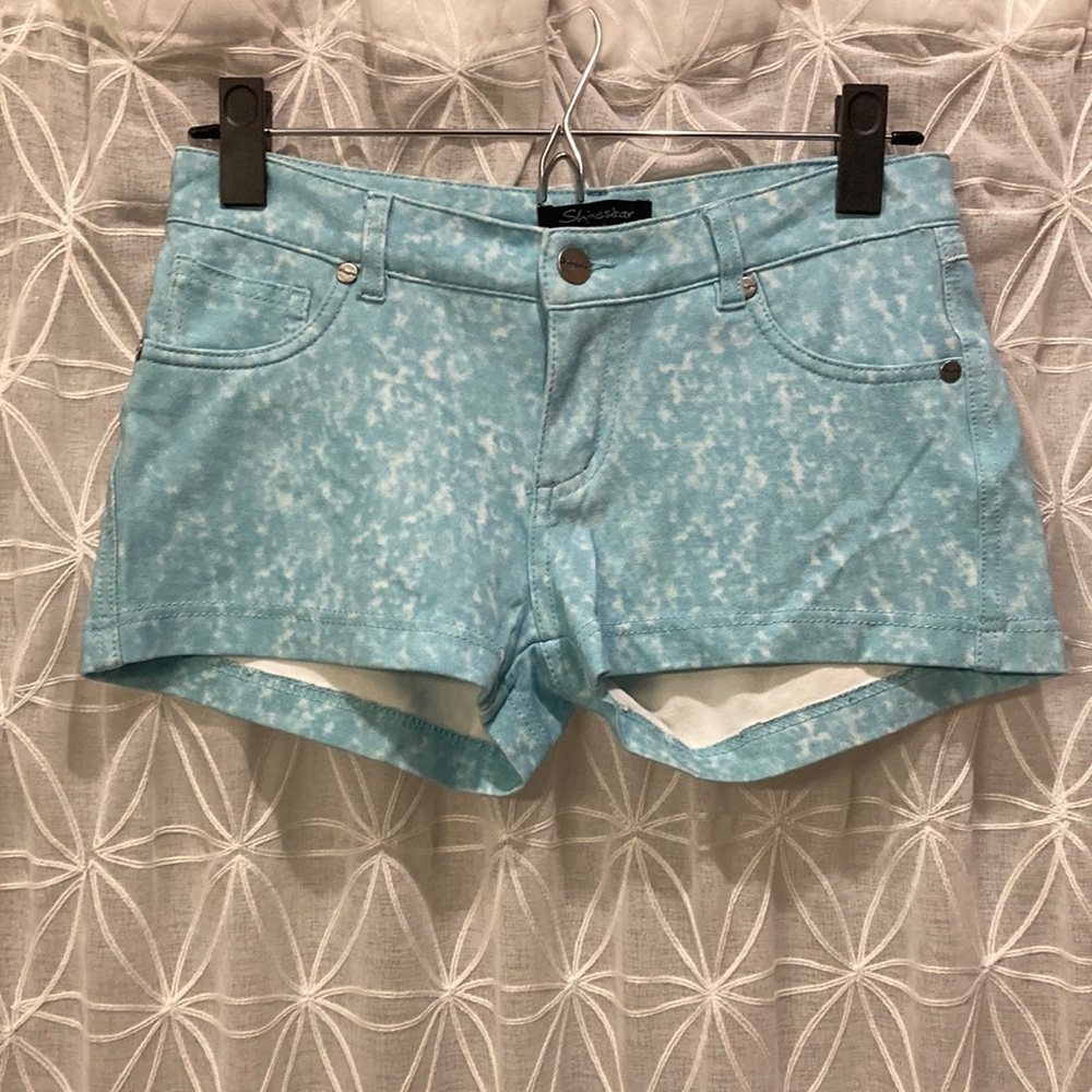 Shinestar Blue and White Shorts